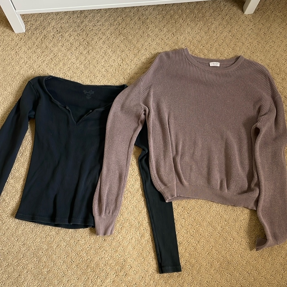 John Galt/ Brandy Melville sweaters 2 pack